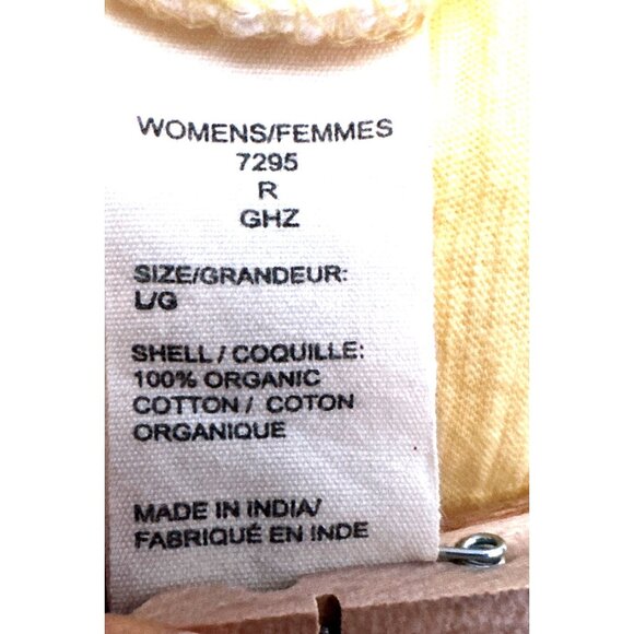 Woolrich L Yellow Organic Cotton Sleeveless Blouse Boho Resort Summer City Chic - Picture 8 of 13